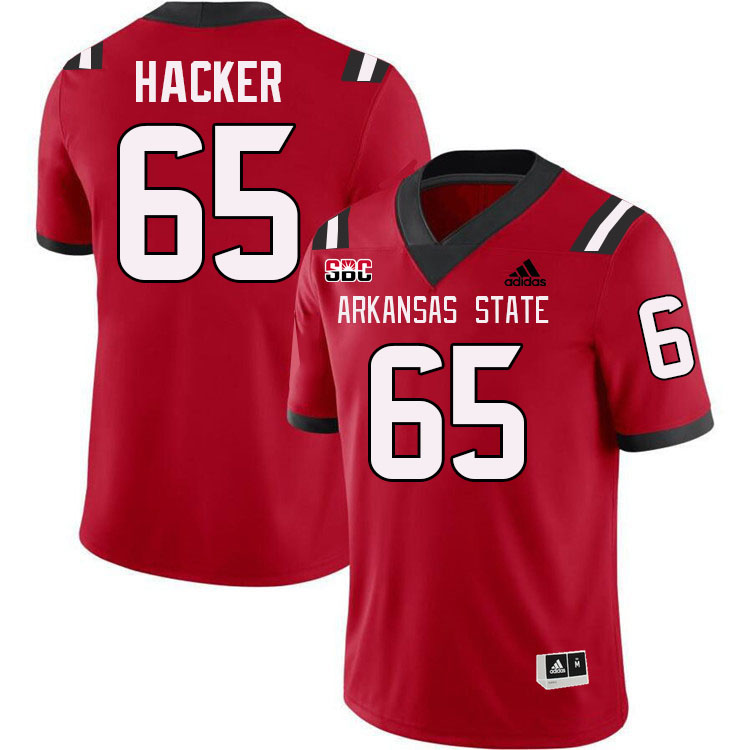 Noah Hacker Arkansas State Jersey,Arkansas State Red Wolves Football Uniforms,Jersey-Red